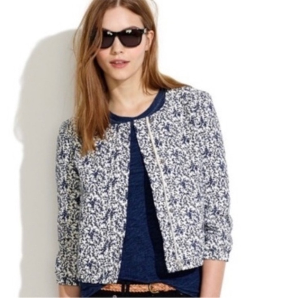 Madewell Floral Quilted Bomber Jacket - image 1